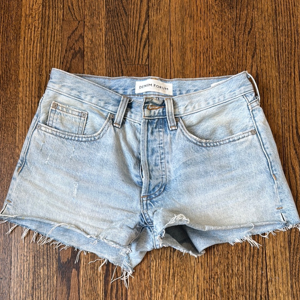 Aritizia Denim Forum Light Blue Women's Shorts
